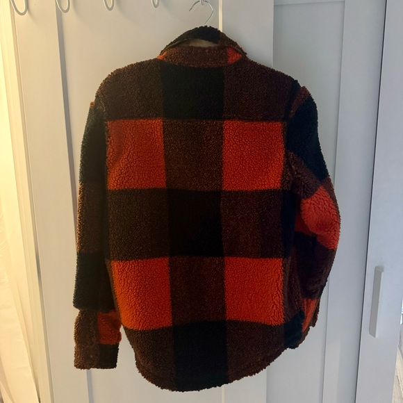 Todd Snyder x LL Bean plaid Sherpa overcoat - Picture 3 of 6